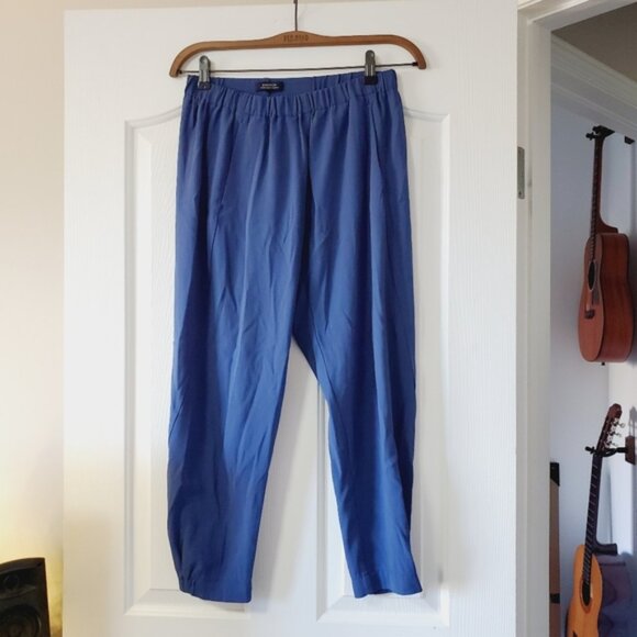 Aritzia Babaton Dexter Japanese Fabric Dress Pants Slacks Marine Blue S - Picture 5 of 10